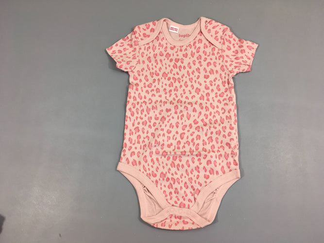 Body m.c rose motifs léopard, moins cher chez Petit Kiwi