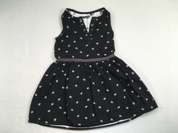 Robe s.m noir motifs cachemire