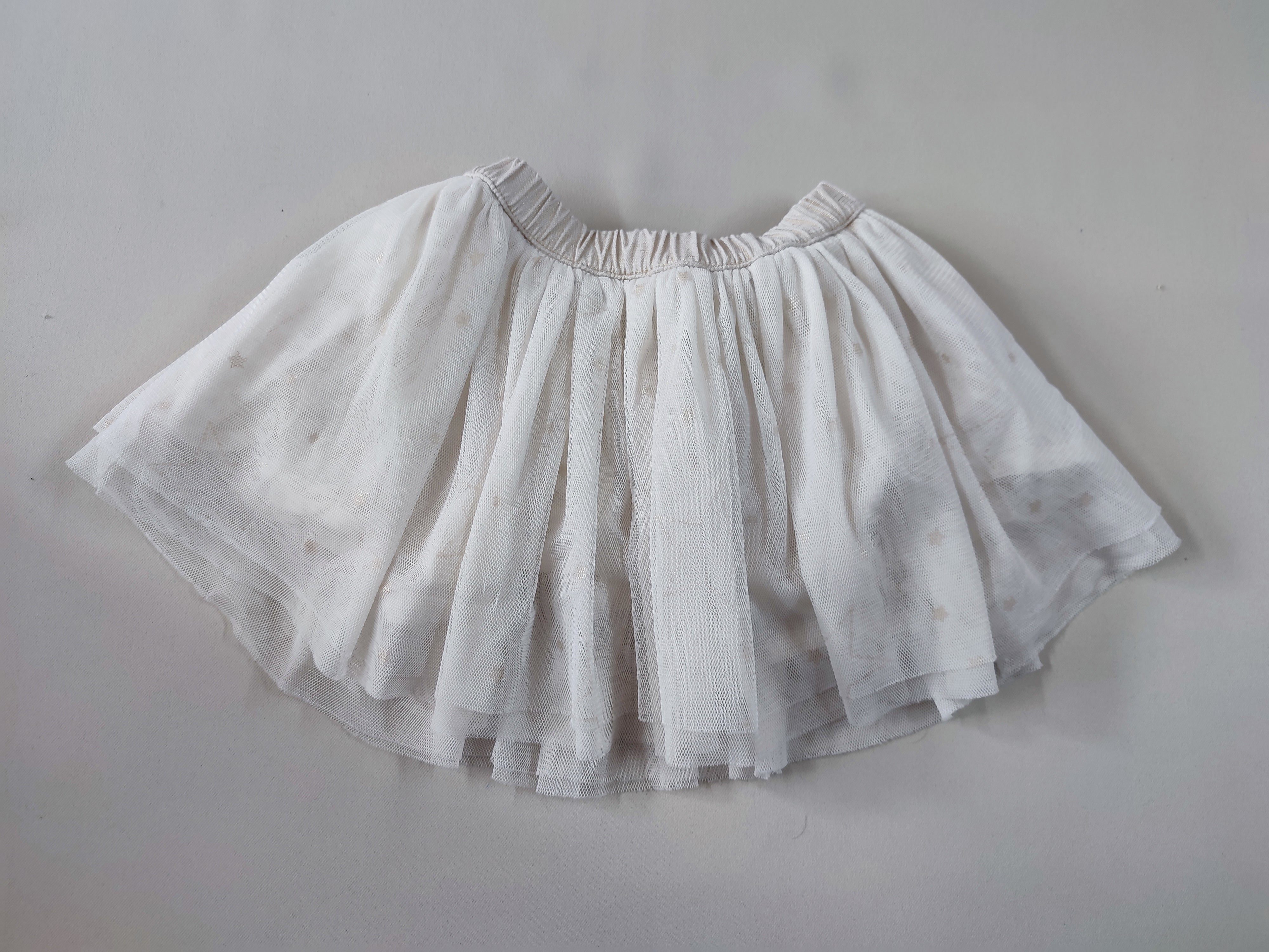 Jupe tulle écru étoiles