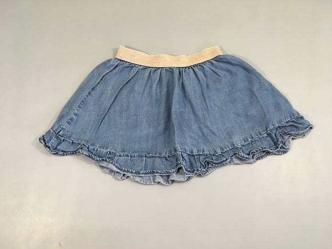 Jupe denim taille irisé, moins cher chez Petit Kiwi