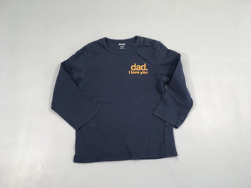 T-shirt m.l bleu foncé Dad