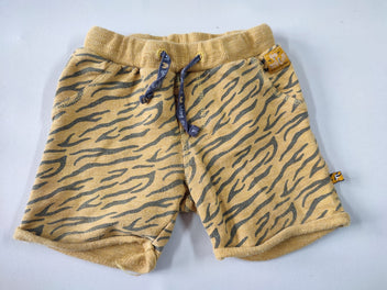 Short molleton jaune imprimé tigre, Feetje