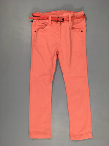 Pantalon rose + Ceinture ( Genou G légèrement souillé), moins cher chez Petit Kiwi