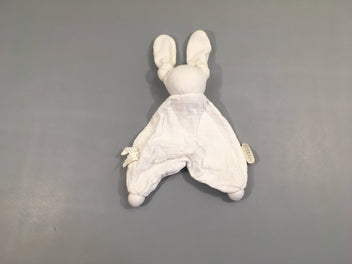 Doudou tétra blanc lapin