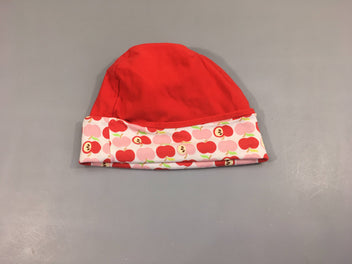 Bonnet jersey rouge pommes