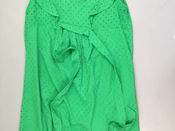 Robe d'allaitement m.c dentelle verte