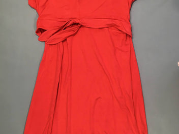 Robe d'allaitement m.c jersey corail noeud