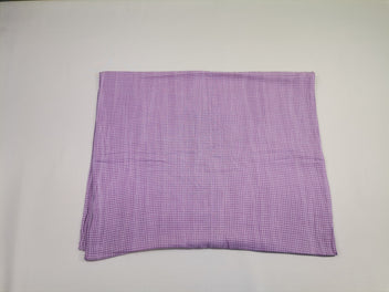 Foulard carreaux violet/gris