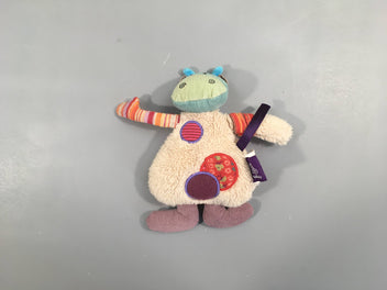 Petit doudou hippo multicolore