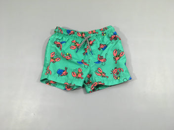 Maillot short vert crabes/homards