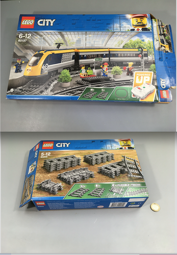 Lego city 60197 le train de passagers télécommandé +Lego city 60205 Rails et Virages, moins cher chez Petit Kiwi