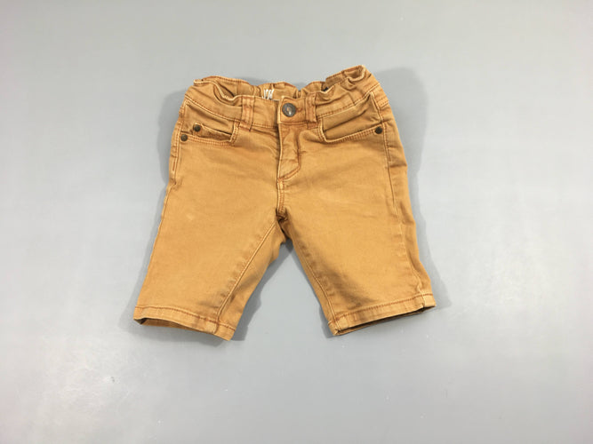 Bermuda skinny fit ocre, moins cher chez Petit Kiwi