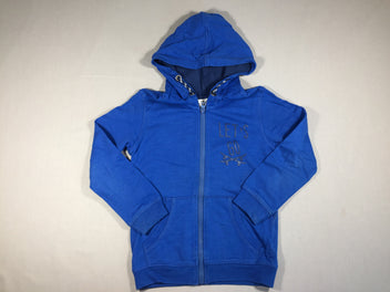 Stones kids  Sweat zippé à capuche bleu dur