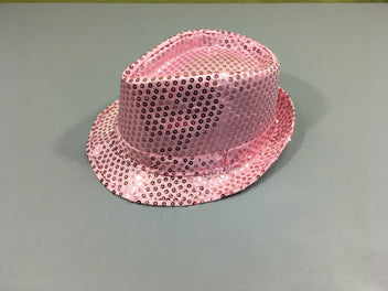 Chapeau rose sequin