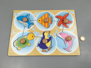 Planche puzzle bois mer, WALLAPOP