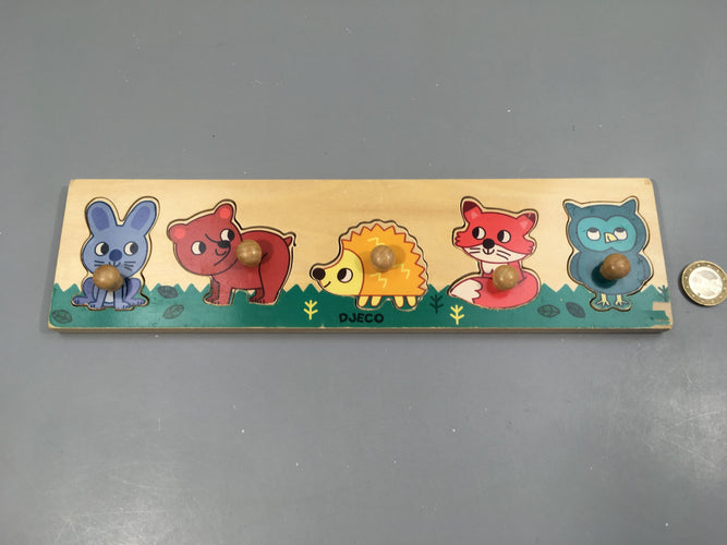 Planche puzzle bois Forest'n'co, moins cher chez Petit Kiwi