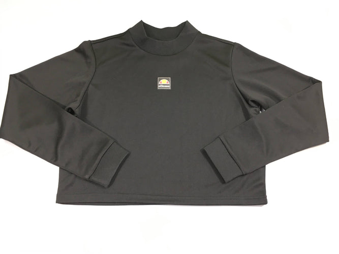 Etat neuf-Sweat noir cropped Ellesse, moins cher chez Petit Kiwi