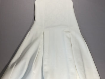 Robe sans manche blanche texturée