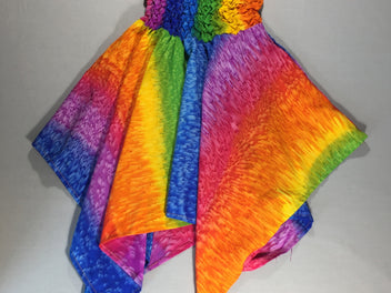 Robe s.mokée multicolore