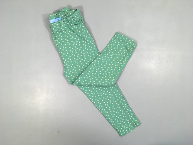 Legging bleu fleurs, moins cher chez Petit Kiwi