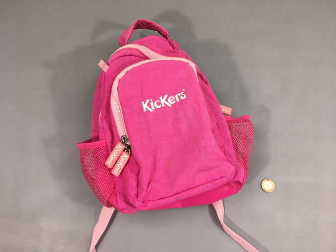 Petit sac à dos rose Kickers, à relaver, moins cher chez Petit Kiwi