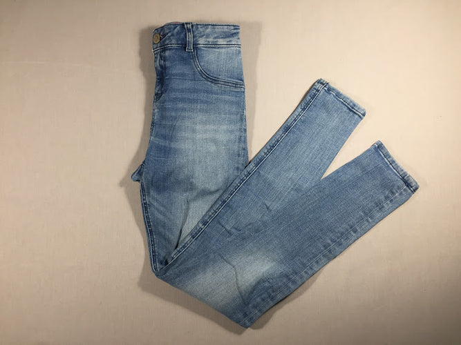 Jegging en jean bleu clair Blue ridge, moins cher chez Petit Kiwi