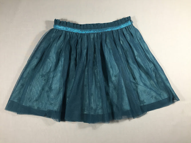 Jupe bleu/vert en tule - dessous étoilé, moins cher chez Petit Kiwi