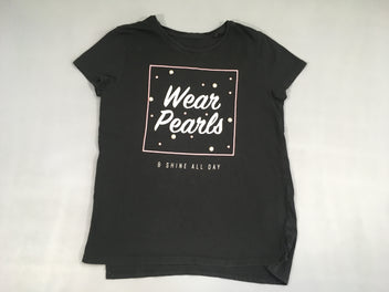 T-shirt m.c noir Wear pearls perles