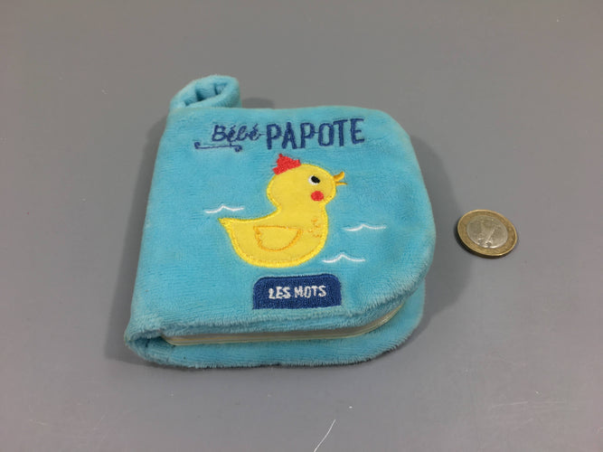 Livre bébé papote - les mots - couverture tachée, moins cher chez Petit Kiwi