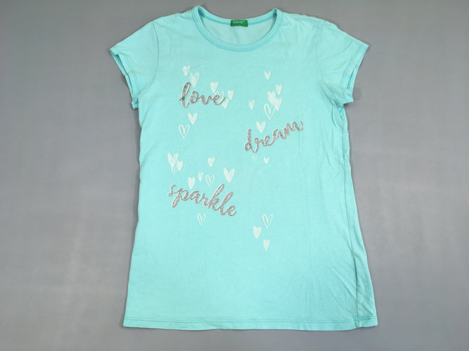 T-shirt m.c bleu clair love dream, moins cher chez Petit Kiwi