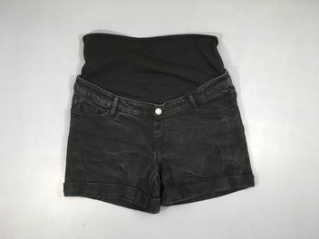 Short denim noir