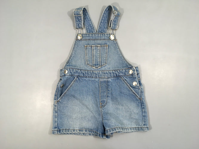 Salopette short jean, moins cher chez Petit Kiwi