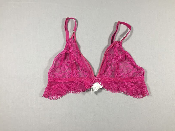 ETAM -  brassière dentelle rose vif - FR/ES 90C, moins cher chez Petit Kiwi