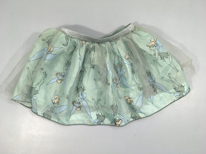 Jupe tulle/voile bleu fée clochette, moins cher chez Petit Kiwi