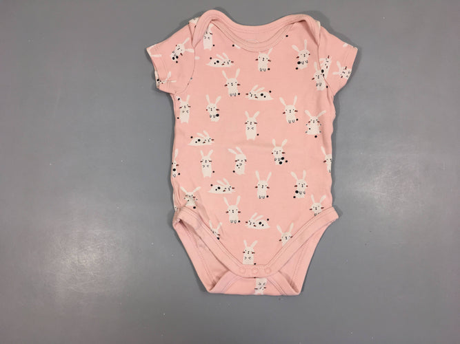 Body m.c rose lapins, moins cher chez Petit Kiwi