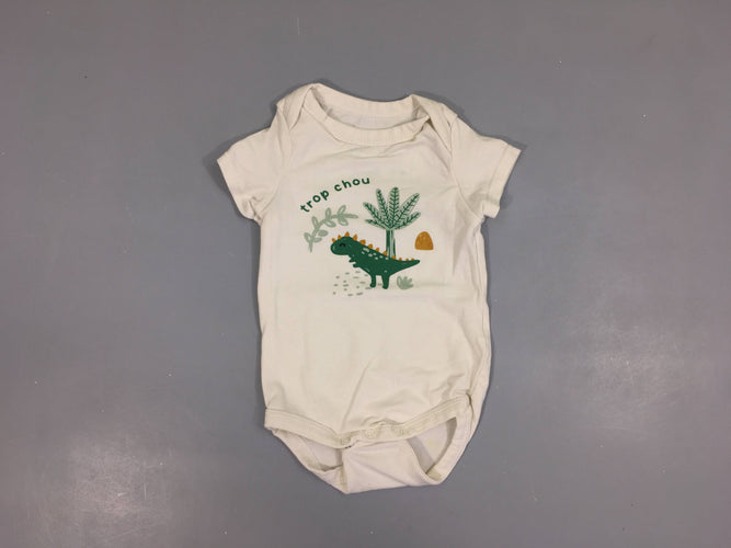 Body m.c blanc croco, moins cher chez Petit Kiwi