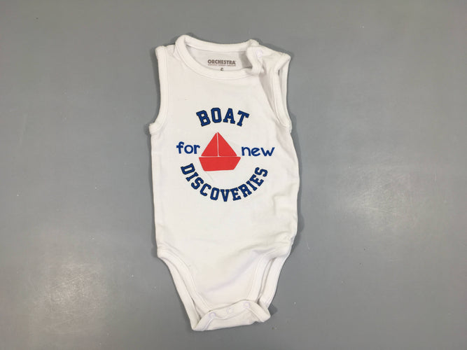 Body s.m blanc boat, moins cher chez Petit Kiwi