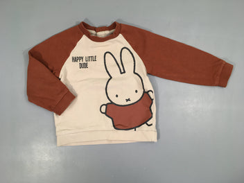 Sweat beige/terra cotta Miffy