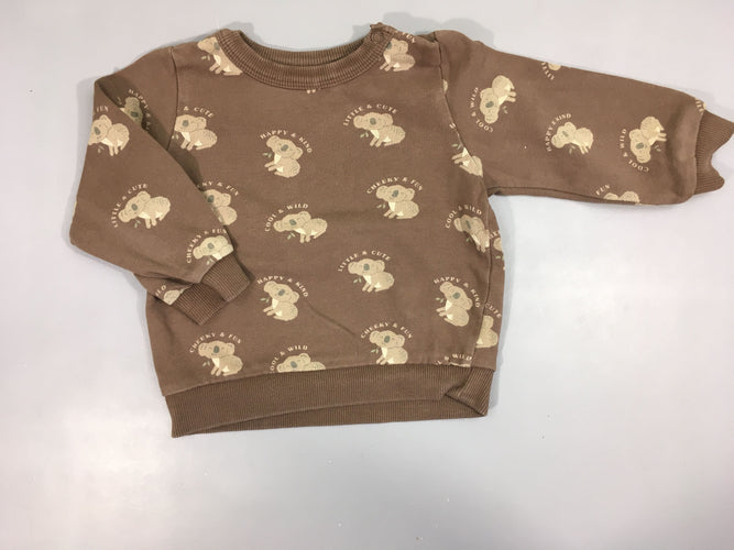 Sweat brun koalas, moins cher chez Petit Kiwi