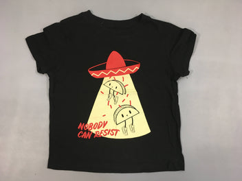 T-shirt m.c noir Mexicain