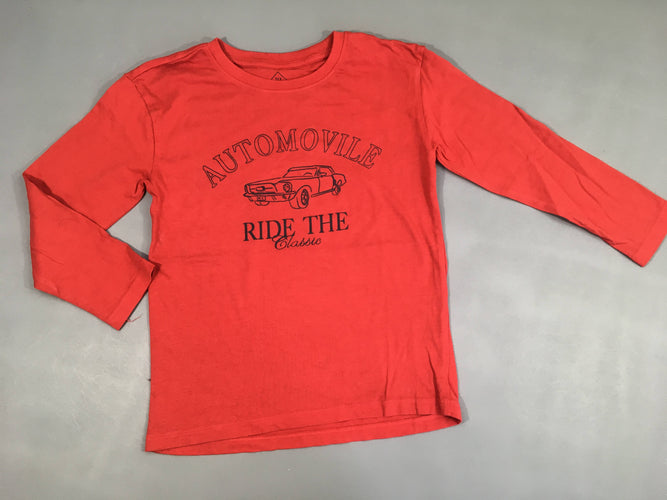 T-shirt m.l rouge Automoville, moins cher chez Petit Kiwi