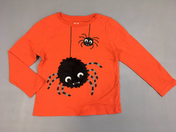 T-shirt m.l orange araignée-Petite tache au dos