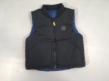 Bodywarmer révrsible bleu marine/bleu