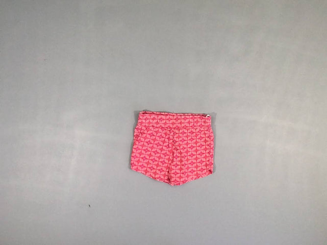 Short jersey rose motifs, moins cher chez Petit Kiwi