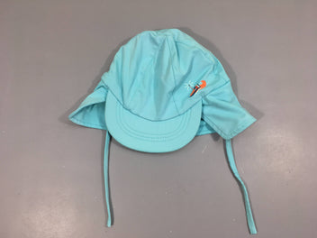 Chapeau turquoise de soleil 47cm