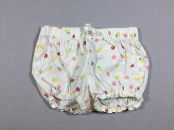 Culotte bouffante blanche  - fruits