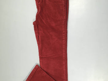 Pantalon velours côtelé bordeaux