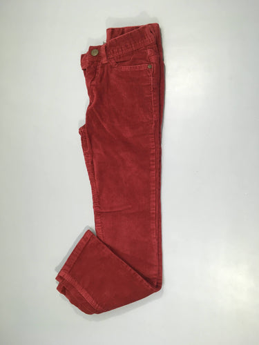 Pantalon velours côtelé bordeaux, moins cher chez Petit Kiwi