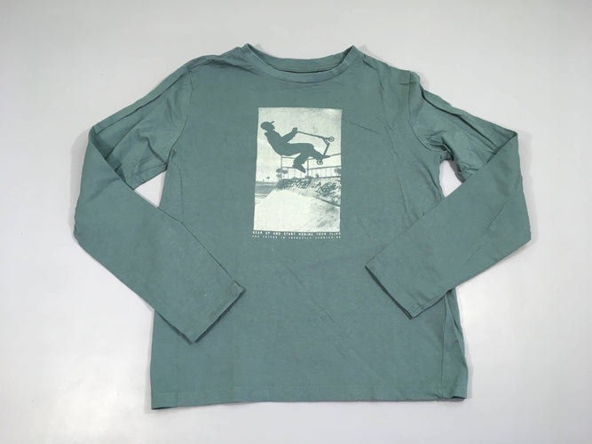 T-shirt m.l vert/bleu trottinette, moins cher chez Petit Kiwi