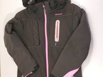 Veste de ski anthracite tirette rose Kilmanock